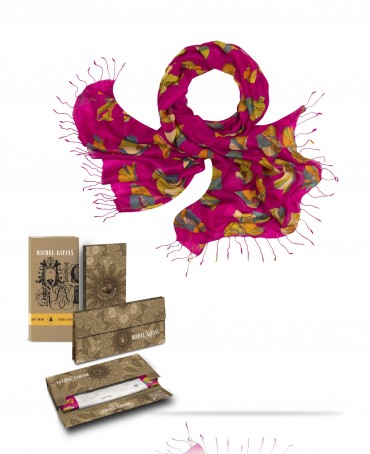 Палантин Женский S23-TULIP/FUCHSIA